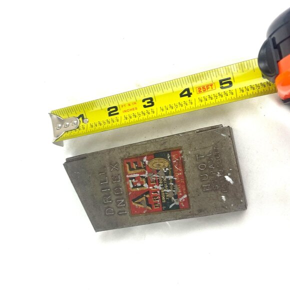 Ace Drill Index Vintage Huot St. Paul Metal Case With Assorted Drill Bits - Picture 4 of 8